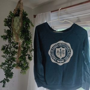 Blue Logo Sweatshirt American Eagle Outfitters XS